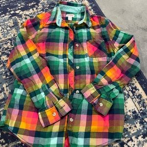 Girls Plaid Shirt